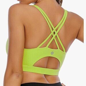 RUNNING GIRL Women's Strappy Sports Bra Sexy Cross Back Bra size xsmall